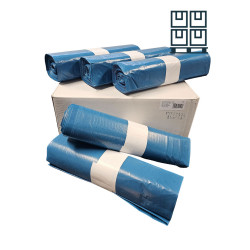 Afvalzakken 240 liter | LDPE Blauw | 65/25 x 140 cm | T70my | 600 rollen per Pallet