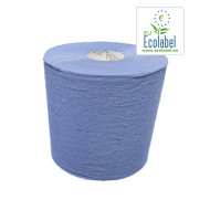 Handdoekrol Midi Centerfeed EU Ecolabel 1 Laags 19cm Blauw