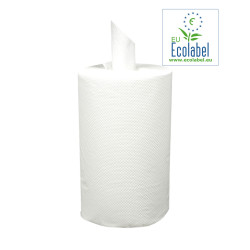 Handdoekrol Mini Coreless EU ecolabel 1 Laags 19cm 120 meter