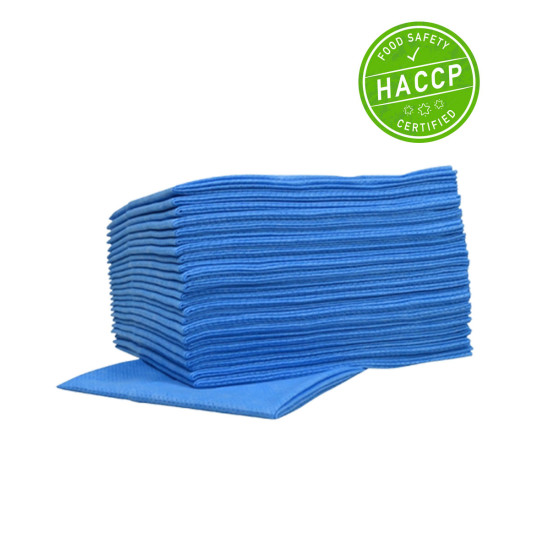 HACCP Food Sopdoek M vouw 45 x 50 cm Blauw