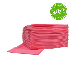 HACCP Food Sopdoek M vouw 45 x 50 cm Roze | 10 x 25 Doeken