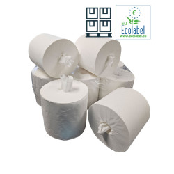 Handdoekrol Midi Coreless EU Ecolabel 1 Laags 19cm | 288 rollen per Pallet