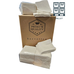 Servetten 1/4 Vouw | 1 Laags | 33 x 33 cm | 252 pakken per Pallet