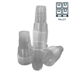 Plastic Bierbeker 250cc Transparant | 35000 bekers per Pallet