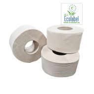 Toiletpapier Mini Jumbo 100% Recycled 2 Laags 130 Meter op Rol