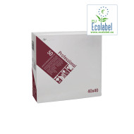 Servetten Wit 1/4 Vouw  EU Ecolabel 2 Laags 40 x 40 cm | 48 x 50 Servetten