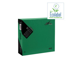 Servetten Groen 1/4 Vouw EU Ecolabel 100% Cellulose 2 Laags 40 x 40 cm