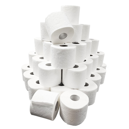 Toiletpapier Traditioneel Tissue 2 Laags 200 Vel 12 x 4 Rollen